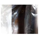 Huuger Nightstand with Charging Station, 27.6 Inch Bedside Table with Fabric Drawers, End Table with USB Ports and Outlets, Night Stand for Bedroom, Rustic Brown