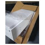 RICHER HOUSE 5 Set White Floating Shelves, Wall Mounted Shelves for Wall Decor, Modern Picture Ledge Shelf with Lip for Storage Nursery, Bedroom, Living Room, Bathroom - White