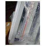 RICHER HOUSE 5 Set White Floating Shelves, Wall Mounted Shelves for Wall Decor, Modern Picture Ledge Shelf with Lip for Storage Nursery, Bedroom, Living Room, Bathroom - White