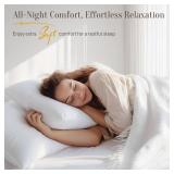 Alkyonos Hypoallergenic Bamboo Viscose Shell, Soft Standard/Queen Size Bed Pillows Set of 2 with Down Alternative Filling, Oeko-Tex Certified, Luxury Hotel Quality for Back, Stomach and Side Sleepers