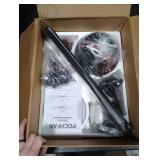 POCHFAN 52 Inch Black Ceiling Fans with Lights and Remote, Flush Mount Low Profile Ceiling Fan for Bedroom, Living Room, Patio, Dimmable 6 Speeds Noiseless Reversible, ETL Listed