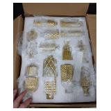 Yaomiao 30 Pcs Vases Bulk Colored Flower Glass Bud Vases Valentine Vintage Colored Glass Bottles Colorful Rustic Embossed for Home Wedding Table Decorations Gifts