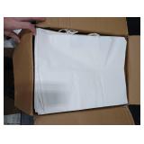 GSSUSA Large Paper Bags with Handles16x6x12 White 50Pcs, Kraft Paper Shopping Bags Bulk for Small Business, Valentines Day, Grocery, Boutique, Merchandise