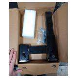 REYSUN 864131 Dual Hitch Receiver with 7-1/2 inch Rise/Drop, Receiver Hitch Extension with Hitch Pin & Clip, Fits 2 inch Hitch Receiver