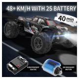 Hosim RC Cars, 1:10 Scale 48+ KMH Remote Control Car for Adults Boys, 4X4 Off-Road RC Truck with Headlights, All Terrains Waterproof Hobby Grade Large Fast Racing Toy Gift Monster Trucks