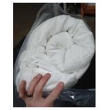 CozyLux Twin XL Comforter Set White, 5 Pieces Twin Extra Long Pintuck Bed in A Bag for College Dorm, Pinch Pleat Bedding Set with Comforter, Sheets, Pillowcase & Sham