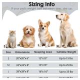 Hoewina Dog & Cat Bed for Indoor Cats, 20in Calming Donut Bed for Puppy and Kitten, Washable Round Fluffy Pet Bed for Small Medium Dogs and Cats (Light Grey)