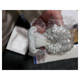 INLOMEM Praying Angel Figurine, Sculpted Hand-Painted Figurine, Angel Wings Statue for Home Decor or Garden, First Communion Gifts for Girls, Religious Gifts for Women (Gray)