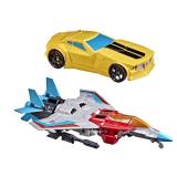 Transformers Toys Heroes and Villains Bumblebee and Starscream 2-Pack Action Figures - for Kids Ages 6 and Up, 7-inch (Amazon Exclusive)