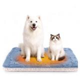 EursurePet Self Warming Cat Bed, 36 X 23 Inch Reversible Two-Sided Use Self Heating Mat for Cats and Dogs, Washable Cat Warming Pad for Indoor Use, Cozy Flannel Base. (L - 36 X 23 Inch)