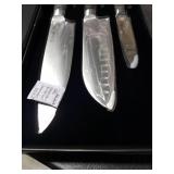 Cutluxe 3-Piece Chef Knife Set Ultra Sharp Japanese Kitchen Knives, High Carbon Stainless Steel Blades, Full Tang Pakkawood Handles Shinobi Series