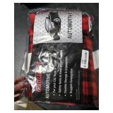Heated Car Blanket - 12-Volt Electric Blanket for Car, Truck, SUV, or RV - Portable Heated Throw - Camping Essentials by Stalwart (Red Plaid)