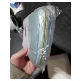 New Travel Jewelry Case, Jewelry Travel Case for Women, Small Jewelry Travel Case for Crystal Bracelets, Rings, Bangles with Smooth Metal Zipper, Elegant Jewelry Storage Pouch for Journey, Ice Blue