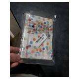 TIESOME 40 Pack Party Favor Bags with 48 Stickers, Multicolor Dots Paper Gift Bags for Birthdays Weddings Celebrations, 6.69x5.12x1.18in