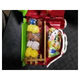 Kimicare Musical Red Barn Toy Farm Animal Finger Puppets for 3 4 5 Years Old, Animal Figures Playset with Farm Baby Book, Sensory Learning Toys Birthday Gifts for Kids Boys Girls