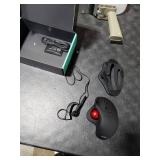 Nulea M501 Wireless Trackball Mouse, Rechargeable Ergonomic, Easy Thumb Control, Precise & Smooth Tracking, 3 Device Connection (Bluetooth or USB Receiver), Compatible for PC, Laptop, Mac, Windows.