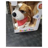 Liberty Imports Cute Interactive Puppy Dog Plush - Animated Walking Barking Sitting Electronic Toy Pet with Sound and Touch Control - Animal Companion for Kids