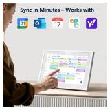 Digital Calendar, 10.1 Inch Smart Electronic Desk Calendar & Chore Chart, Touchscreen Interactive Display for Family Schedules with Meal Planner & Picture Frame & Lists