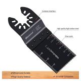 Bionso 55PCS Oscillating Saw Blades, Professional Universal Titanium Multitool Blades for Wood Plastics Metal, Quick Release Multi Tool Kits Fit Dewalt Ryobi Milwaukee Rockwell Fein Makita