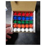 Novelty Lights Ceramic Christmas Replacement Bulbs - Outdoor Individual Bulbs for Events, Holiday Parties, Patios, and More - C7/E12 Candelabra Base, 5 Watt Lights (Multicolor, 25 Pack)