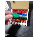 Novelty Lights Ceramic Christmas Replacement Bulbs - Outdoor Individual Bulbs for Events, Holiday Parties, Patios, and More - C7/E12 Candelabra Base, 5 Watt Lights (Multicolor, 25 Pack)