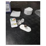 AMETHEUS LED Wall Mounted Lights, Rechargeable Wall Sconces Lamp, 3 Color Temps & Remote and Touch, 360Â°Rotation Dimmable Cordless Wall Light for Study Bedroom Reading Bedside(White, 1 Pack)