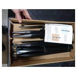 10Ft String Light Poles 4 Pack,Light Poles for Outside Lights,Outdoor with Fence Brackets Hanging Lights,Metal Stand Deck Patio Backyard