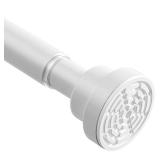 Tension Curtain Rod 30 To 63 Inch White Tension Rods Adjustable Spring Loaded Curtain Rods 7/8 Curtains Rods No Drilling Tension Rods For Windows Bedroom Closet Doorway Door