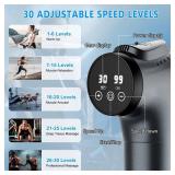 APHERMA Massage Gun, Muscle Massage Gun for Athletes Handheld Electric Deep Tissue Back Massager, Percussion Massage Device for Pain Relief with 30 Speed Levels 9 Heads