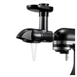 Masticating Juicer Attachment for KitchenAid Stand Mixers, Slow Juicer Attachment for Kitchenaid, Cold Press Juicer Attachment, Black(Mixer Not Included)