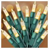 CXLHO Clear Christmas Lights 50FT 200 Incandescent Bulbs Warm White Mini Lights with Green Wire for Christmas Tree, Garland, Thanksgiving, Wedding, Party, Home, Indoor & Outdoor Festival Decoration