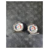 2 Pack Refrigerator Freezer Thermometer Large Dial Analog Thermometer