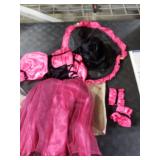 Spooktacular Creations Halloween Costumes for Girls, Kids Pirate Costume, Magenta Pirate Dress for Toddler Girls Halloween Princess Role Play Parties(Toddler(3-4 yrs))