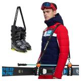 FIREOR Ski Carrier Strap, Snowboard, Pole and Boot Carry Sling Band Kit Valentines Day Gifts for Him Family Men Women & Kids
