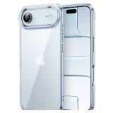 JETech Case for iPhone Air, Non-Yellowing Shockproof Phone Bumper Cover, Anti-Scratch Clear Back, 6.5-Inch Display (Blue)