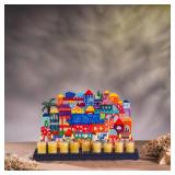 Yair Emanuel Menorah for Hanukkah | Colorful Hand Painted Design | Judaica Gift (Jerusalem (HAY-4))