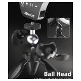 UBeesize 10 Selfie Ring Light with Tripod Stand & Phone Holder, Dimmable LED Ring Light for Makeup, Live Streaming, YouTube, TikTok, Compatible with iOS & Android Phones