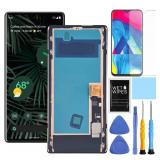ZTOOYO Amoled for Google Pixel 6 Pro Screen Replacement with Frame for Pixel 6 Pro Screen Replacement G8VOU GLUOG LCD Display digitizer Touch Screen Assembly with Repair Part Tools 6.7
