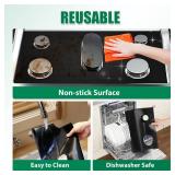 Loszaral 2Pcs Stove Guard for Gas Stoves, Stove Top Covers for Gas Burners - 5 Burner Reusable Gas Stove Protectors for Samsung Gas Range, Non-Stick & Washable