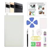 GREEN FUSION Compatible with Pixel 6 Pro Back Glass Cover Replacement (Cloudy White)