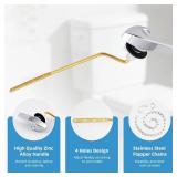 iFealClear Universal Toilet Handle Replacement Kit, Side/Angle Mount Toilet Flush Handle Compatible with Kohler K-GP30324-CP/TOTO/American Standard, Stainless Steel Flapper Chain, Chrome