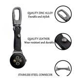 HonLanful Necklace Keychain Pendant Compatible with Google Pixel Watch Band for Women Men, Holder Clip for Google Pixel Watch 1, 2, 3 41mm Watch Accessories (black)