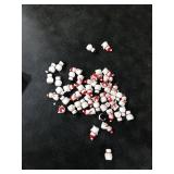 Soaoo 50 Pcs Winter Mini Snowman Figurines 2 Types Tiny Resin Snowman Decoration with Top Hat Xmas Micro Landscape Ornament Mini Garden Dollhouse Accessories for Crafts DIY Xmas Winter Party