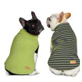 KYEESE 2Pack Dog Sweater Stretchy Dogs Clothes Soft Pets Clothes Warm Pet Coats Dog Sweaters for Small Dogs Male Turtleneck Small Pet Sweaters Pullover Pets Sweatshirt