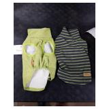 KYEESE 2Pack Dog Sweater Stretchy Dogs Clothes Soft Pets Clothes Warm Pet Coats Dog Sweaters for Small Dogs Male Turtleneck Small Pet Sweaters Pullover Pets Sweatshirt