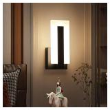Pasoar Hardwire Modern Wall Sconces with Stepless Adjustable 10%-100% 7W Acrylic LED Wall Light Brightness Suitable for Living Room Corridor Bedside (Warm White 3000K 1 Pack)