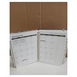 2026 Floral Pattern Spiral Planner with Monthly Tabs