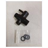 Brass Shower Arm Diverter Valve for Hand Held Showerhead and Fixed Spray Head,G 1/2 3-Way Bathroom Universal Shower System Replacement Part (Matte Black)