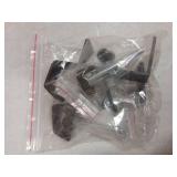 DJDZ 2 PCS Christmas Garland Hangers for Mantle, Garland Hanger,Adjustable Black Metal Garland and Stocking Mantel Holders with 2 Hooks and Protective Pads for Home Decoration