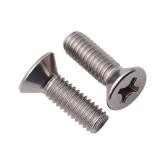 1/4-20 x 3/4" (28 Pack) Phillips Flat Head Machine Screws, Stainless Steel 304 (18-8), UNC Coarse Thread, Countersunk Head Machine Screws, Phillips Drive #3